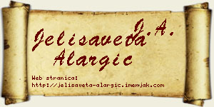 Jelisaveta Alargić vizit kartica